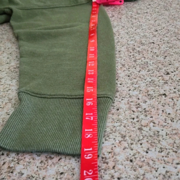 Time & Tru Olive Soft Sweatshirt Hi-Lo Hem Long Sleeve Women Size 22 - Picture 9 of 9